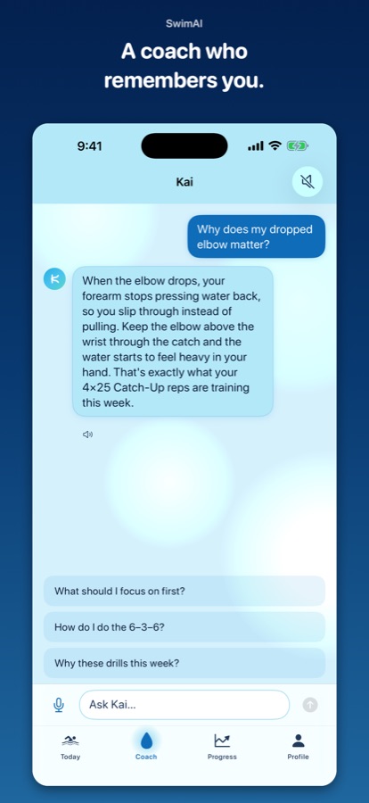 Chat with Kai, the AI coach